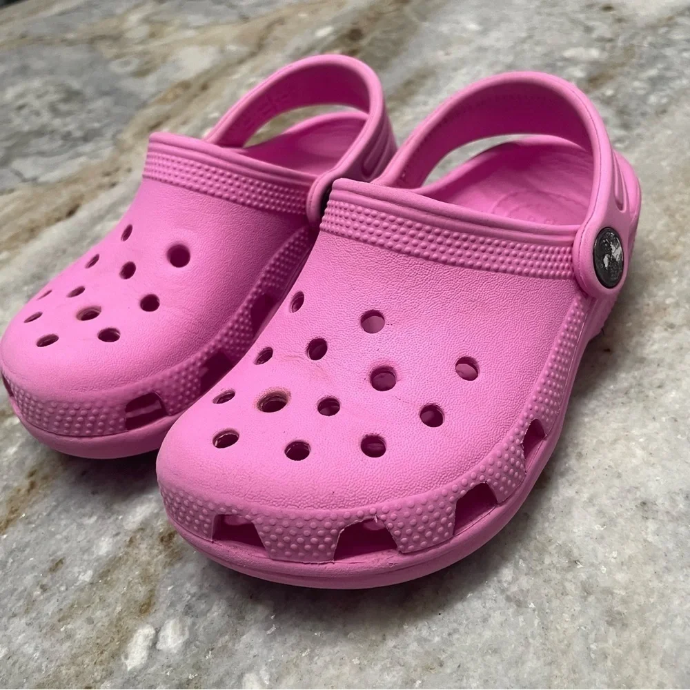 Crocs Kids Pink Clogs Toddlers C9